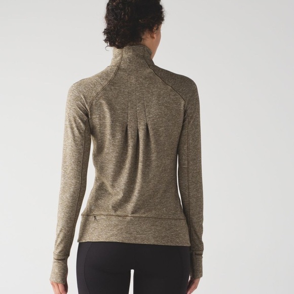 Lululemon Rush Hour Half Zip Running Jacquard Green Women’s 4 Pullover Jacket - Picture 2 of 11